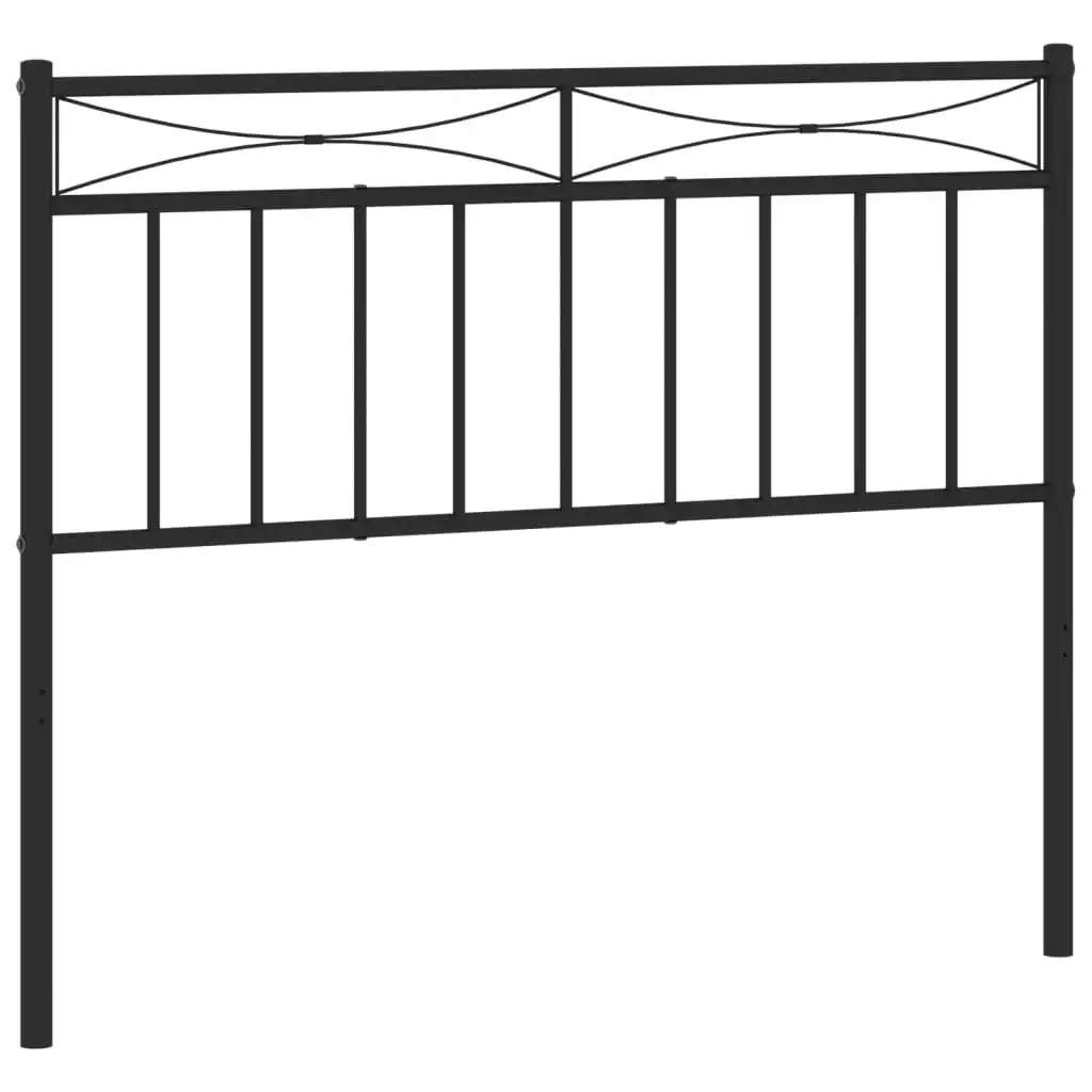 Metal Headboard Black 107 cm 373721