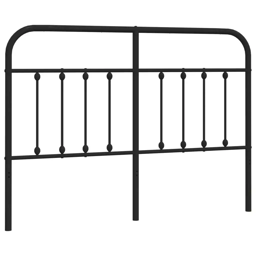 Metal Headboard Black 137 cm 352610