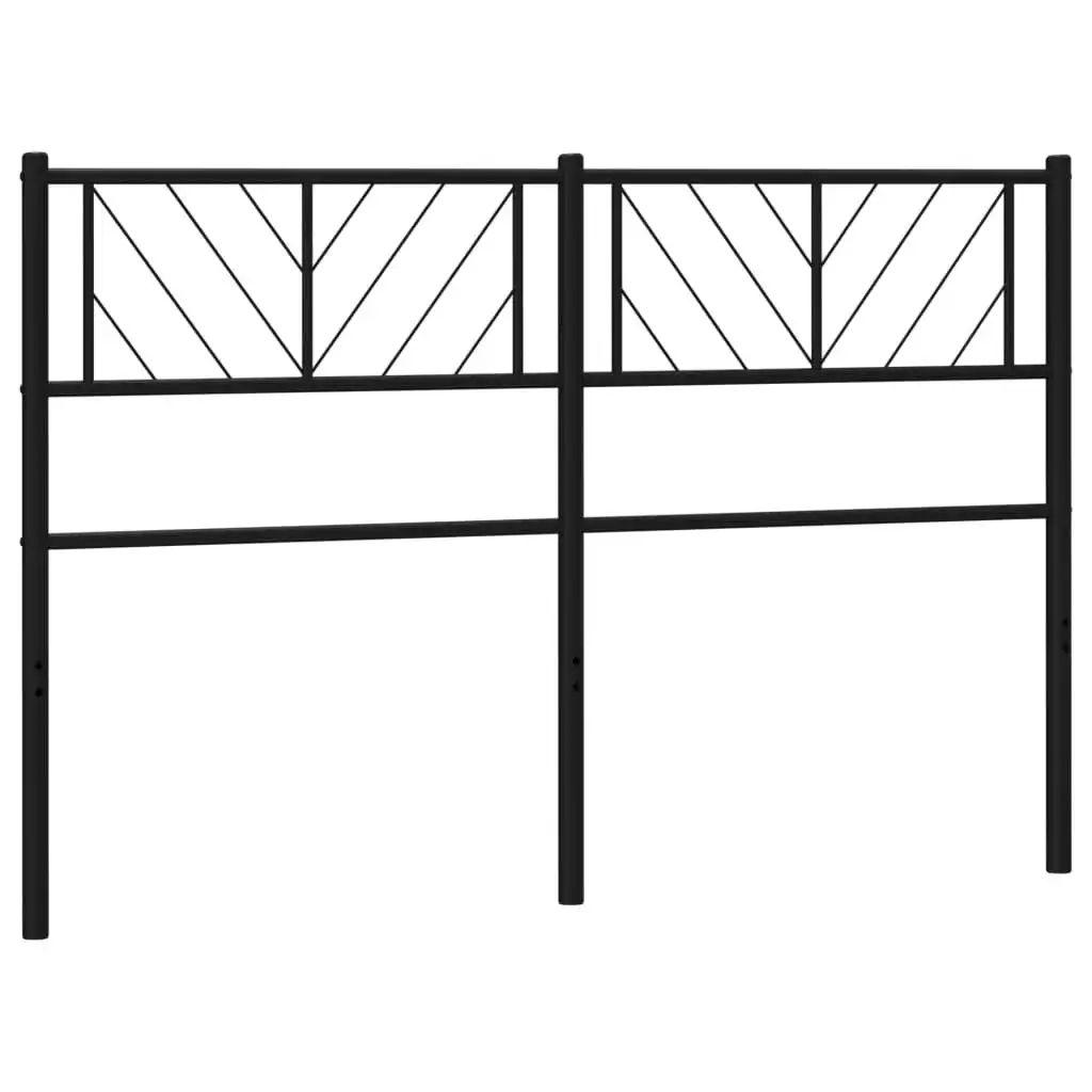 Metal Headboard Black 137 cm 372211