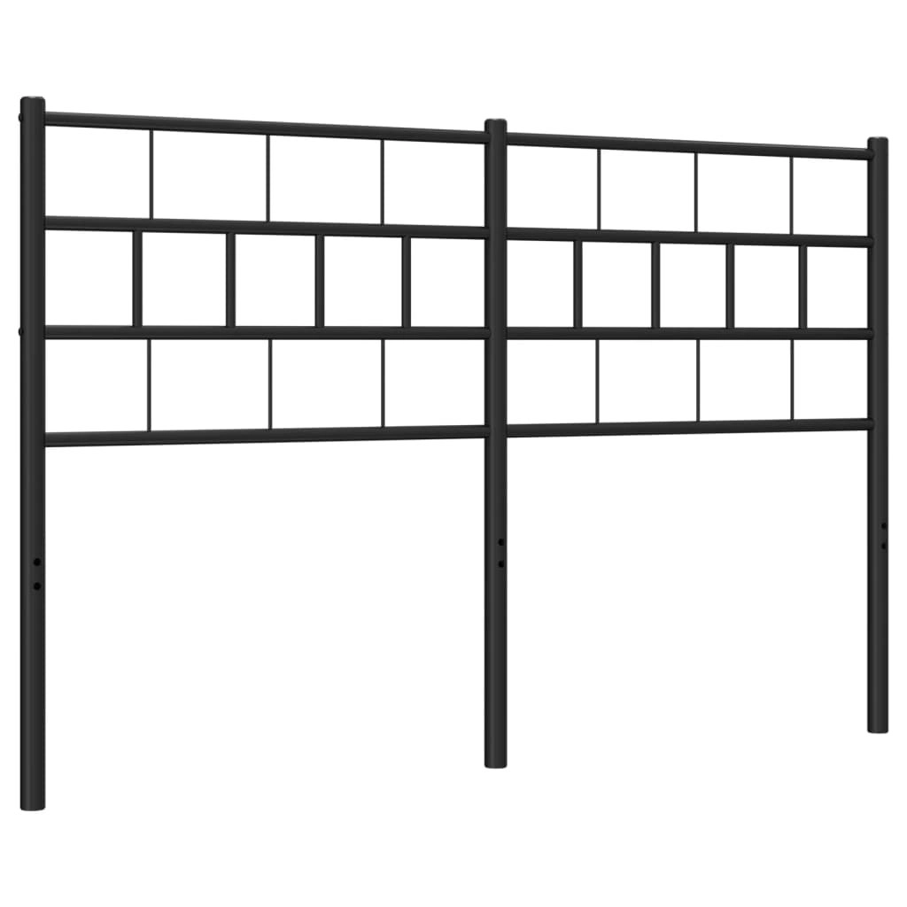 Metal Headboard Black 137 cm 355691