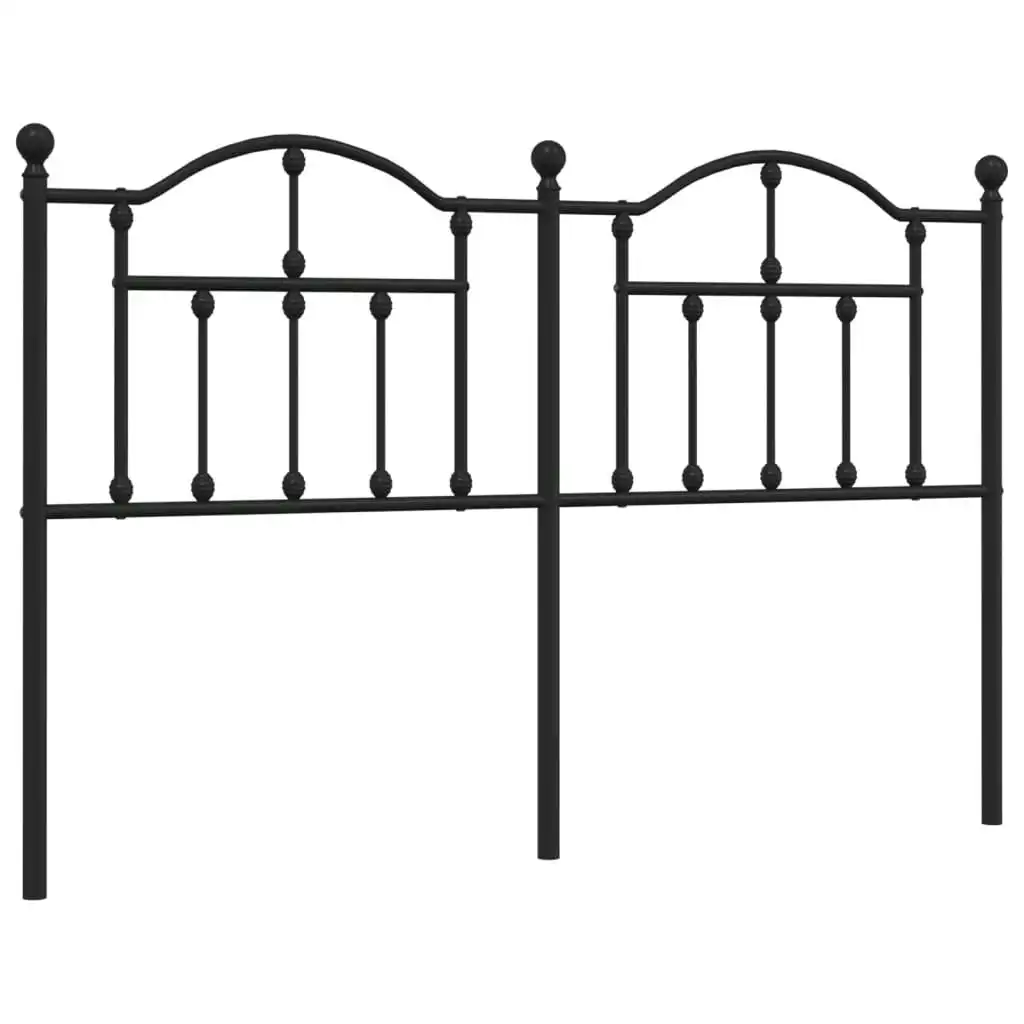 Metal Headboard Black 137 cm 353471