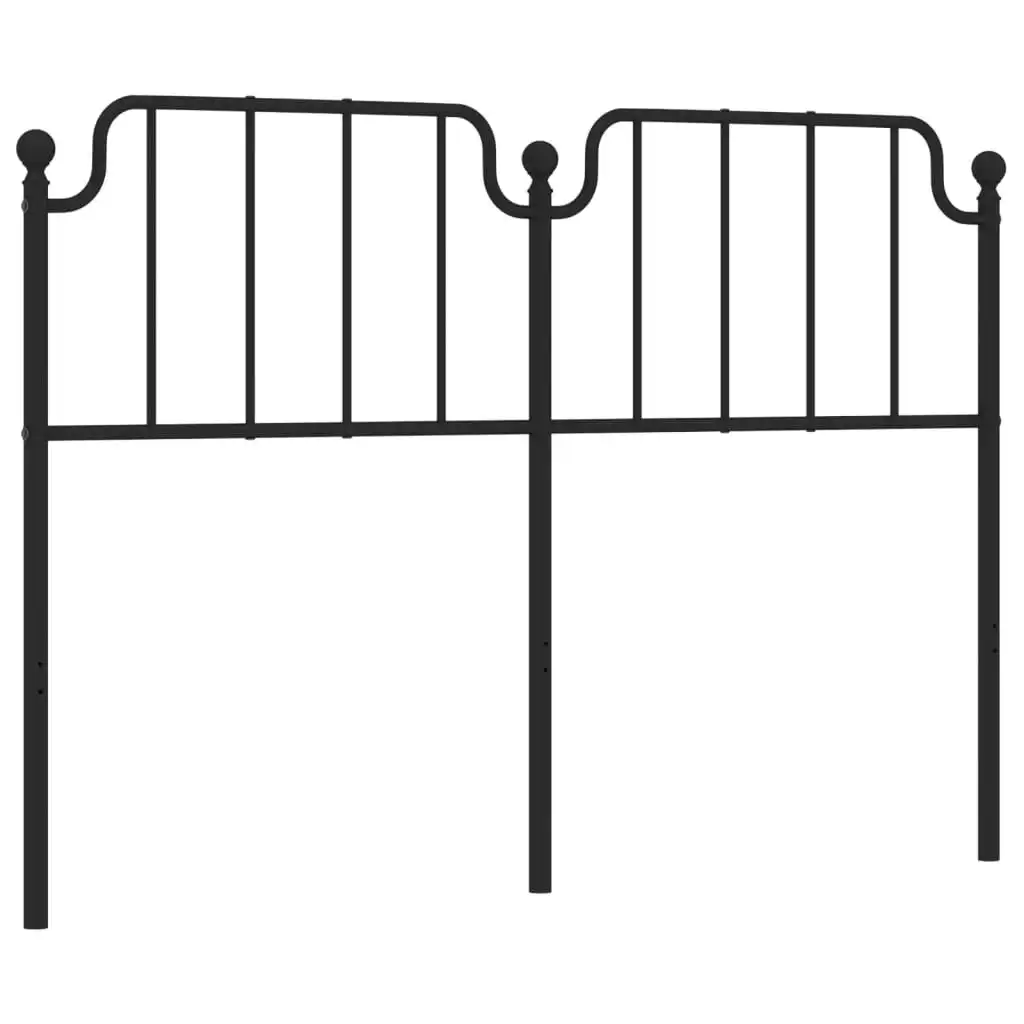 Metal Headboard Black 137 cm 373919