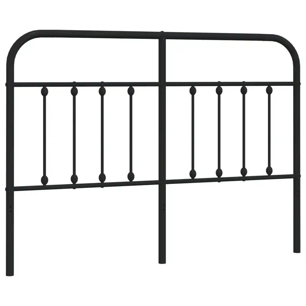 Metal Headboard Black 152 cm 352612