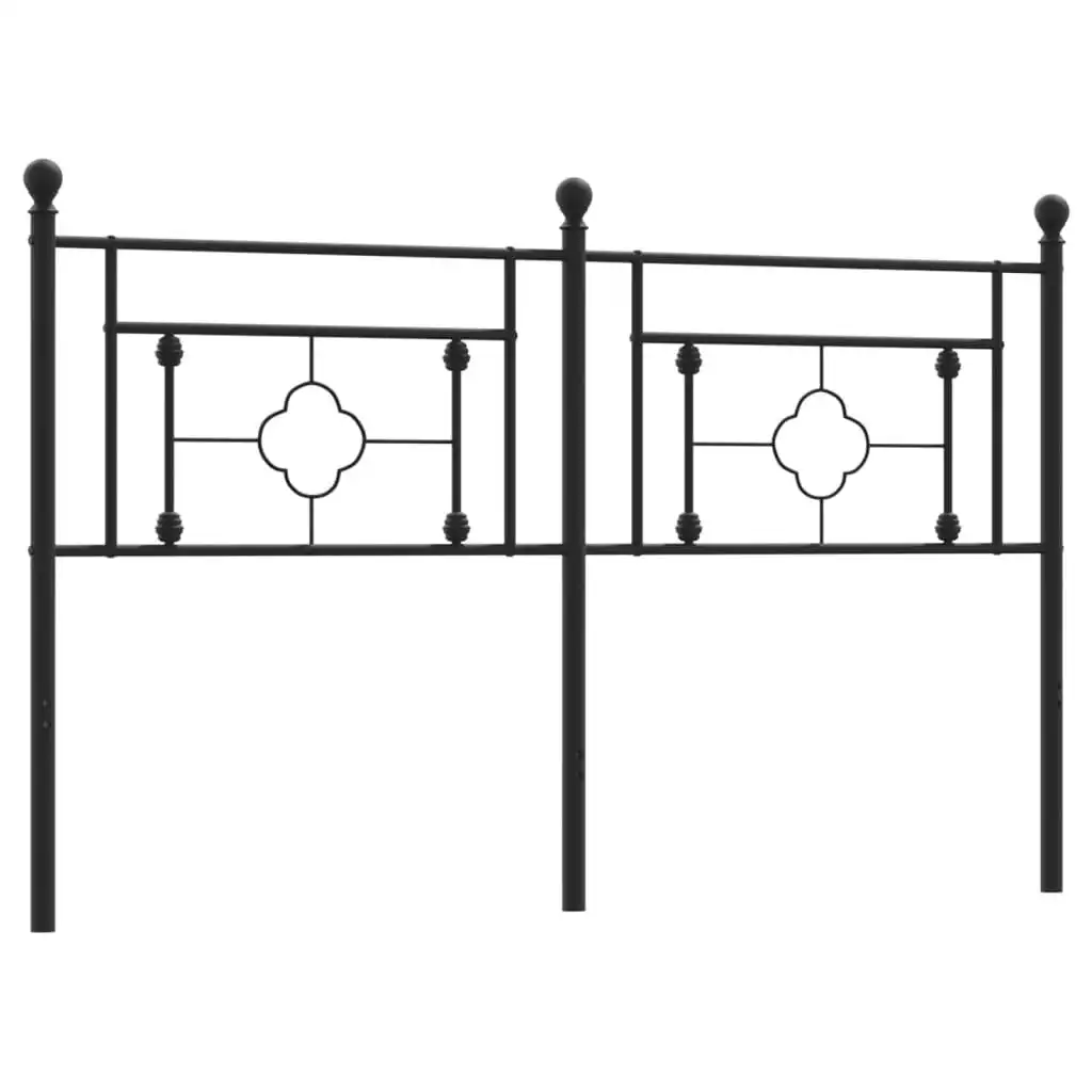 Metal Headboard Black 152 cm 374373