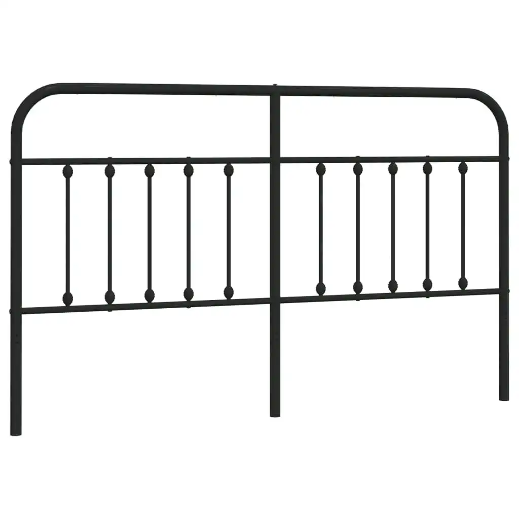 Metal Headboard Black 183 cm 352614