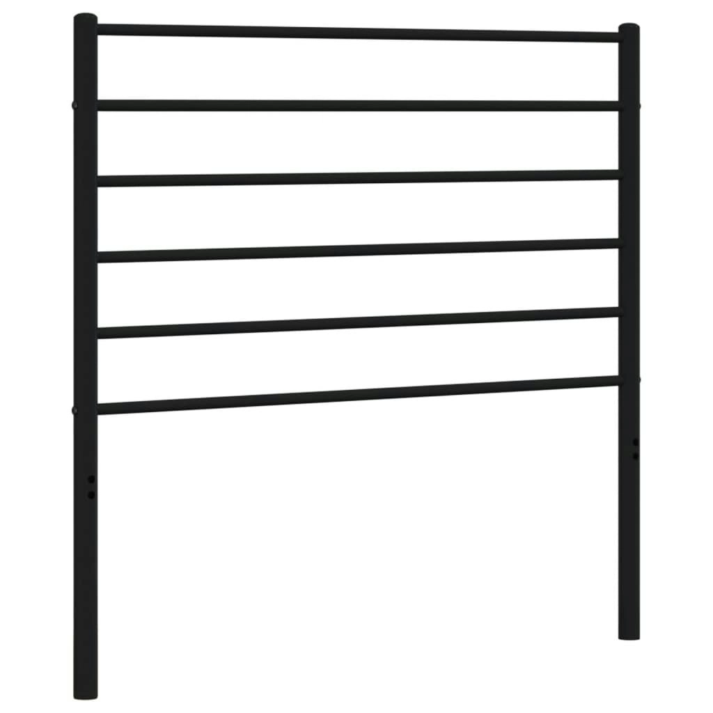 Metal Headboard Black 90 cm 352347