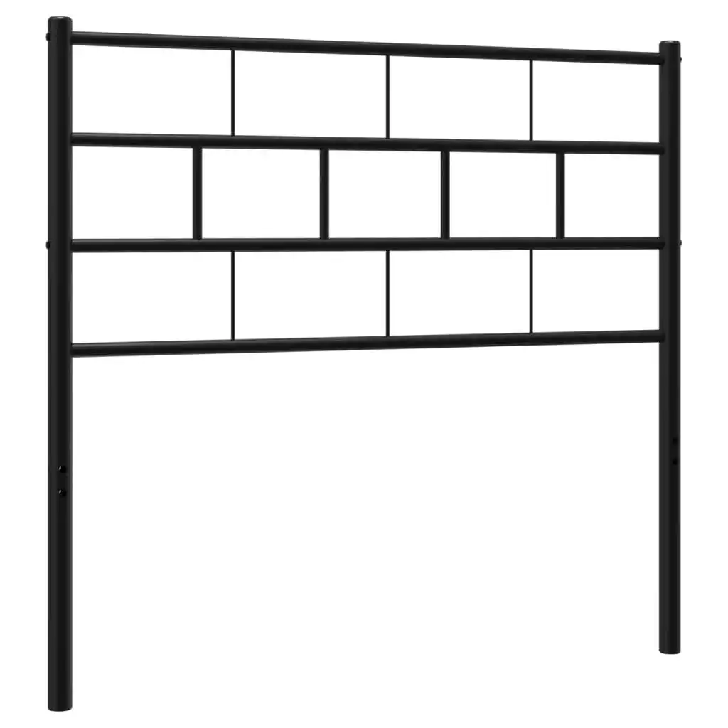 Metal Headboard Black 90 cm 355687