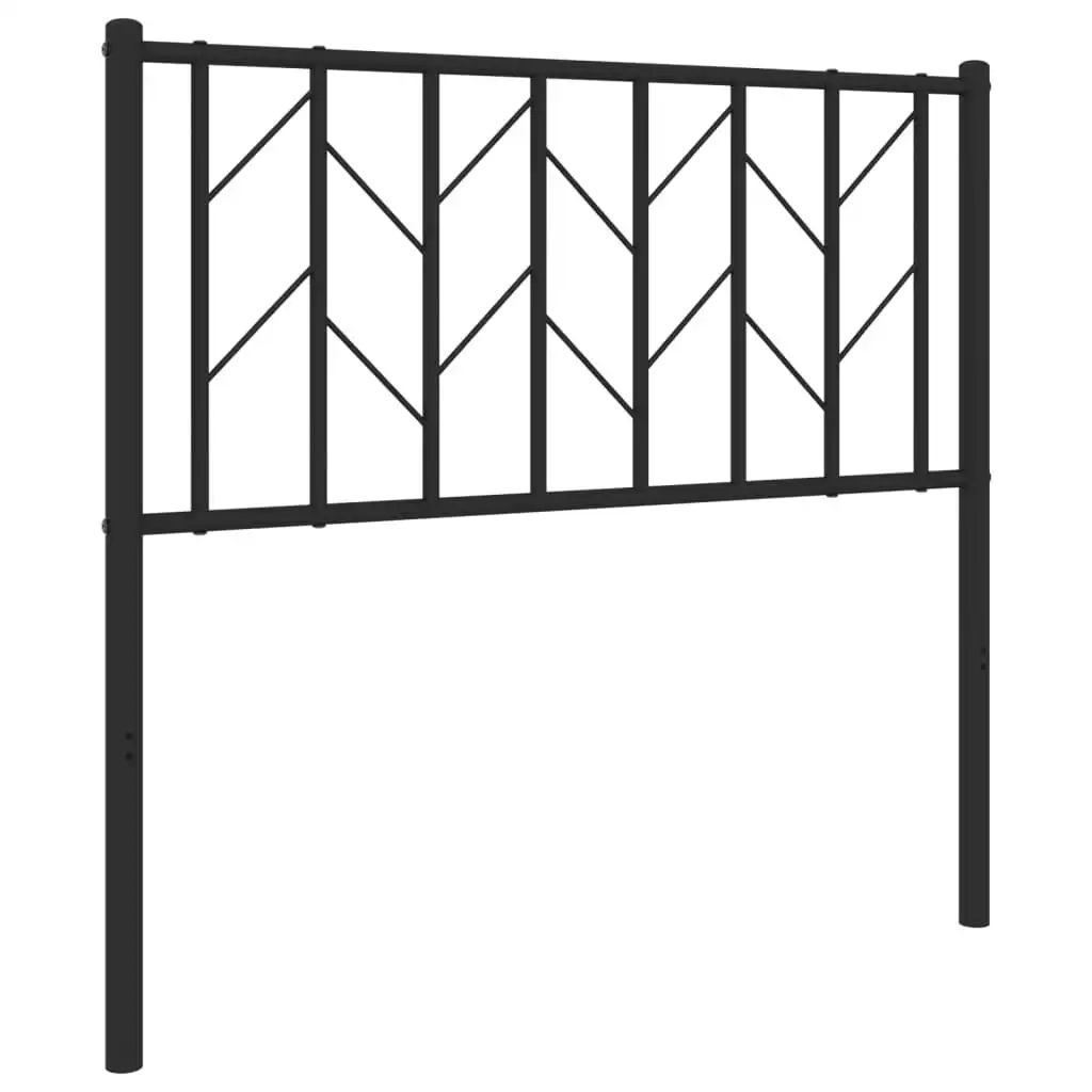 Metal Headboard Black 90 cm 374465