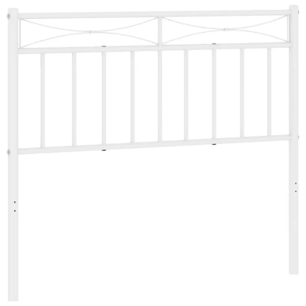 Metal Headboard White 107 cm 373770