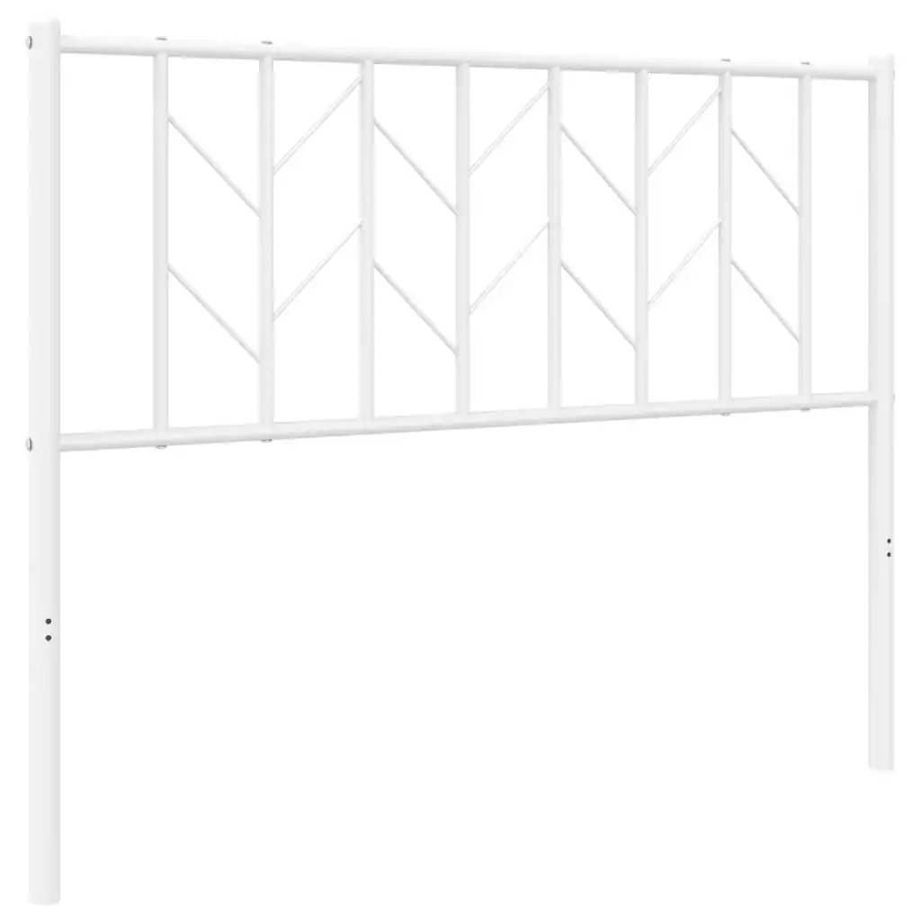 Metal Headboard White 107 cm 374516