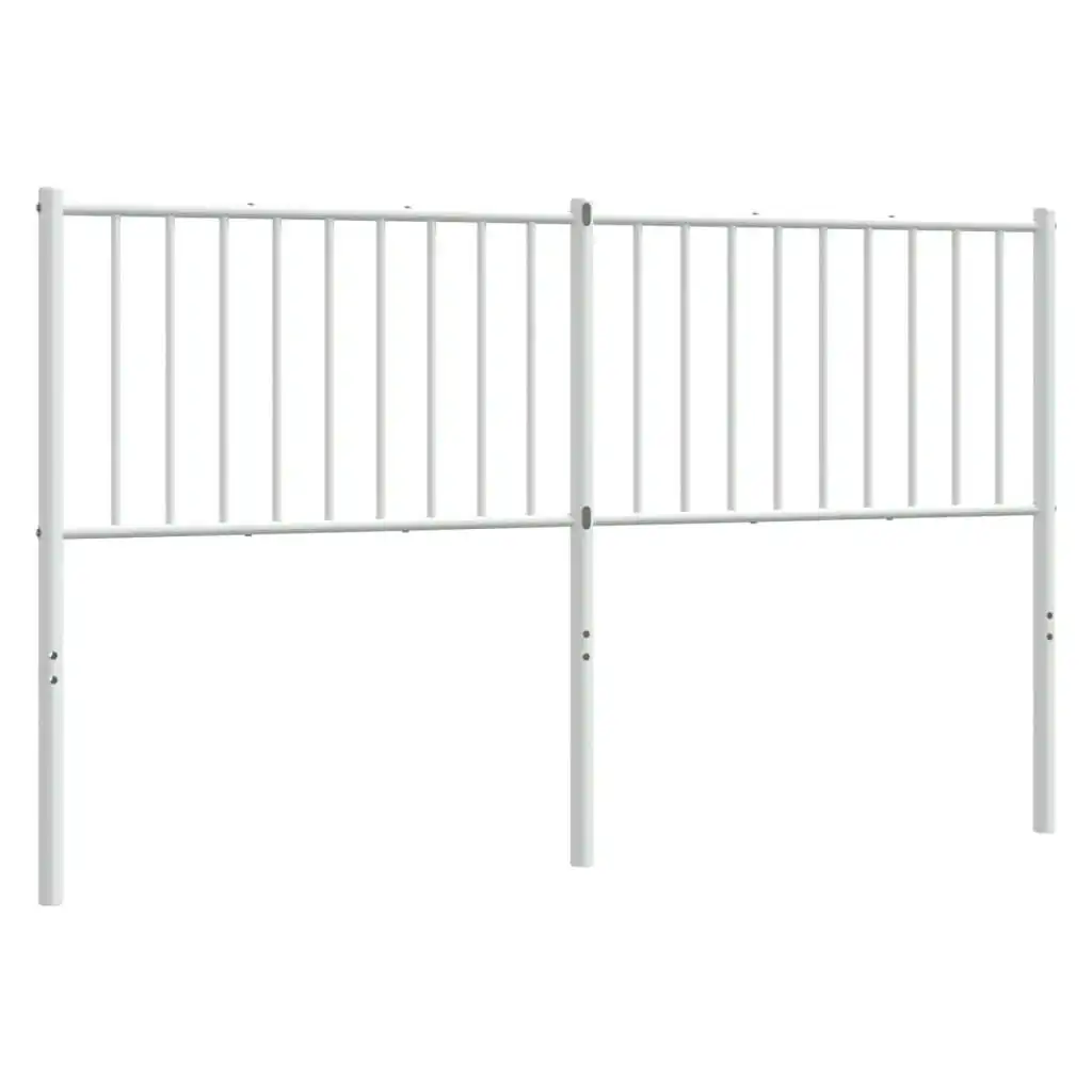 Metal Headboard White 152 cm 350965