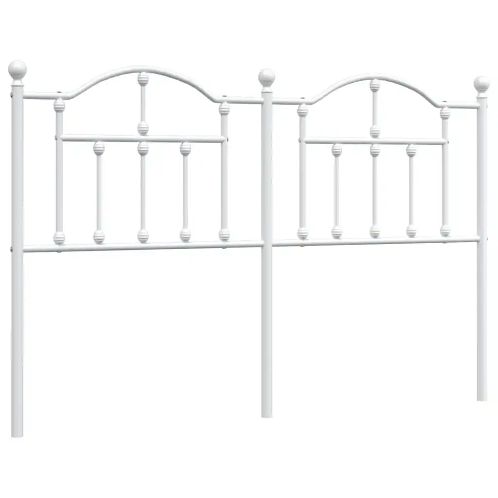 Metal Headboard White 152 cm 353522