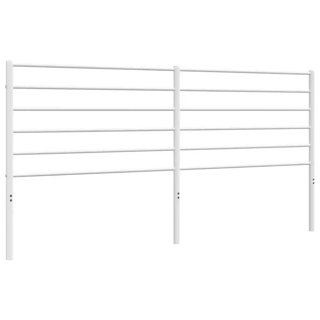 Metal Headboard White 183 cm 352404