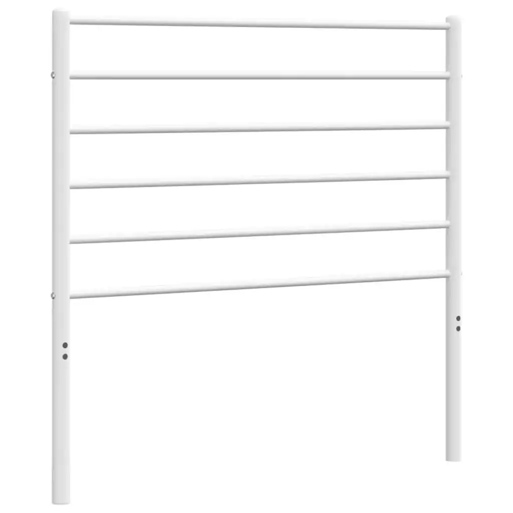 Metal Headboard White 90 cm 352396