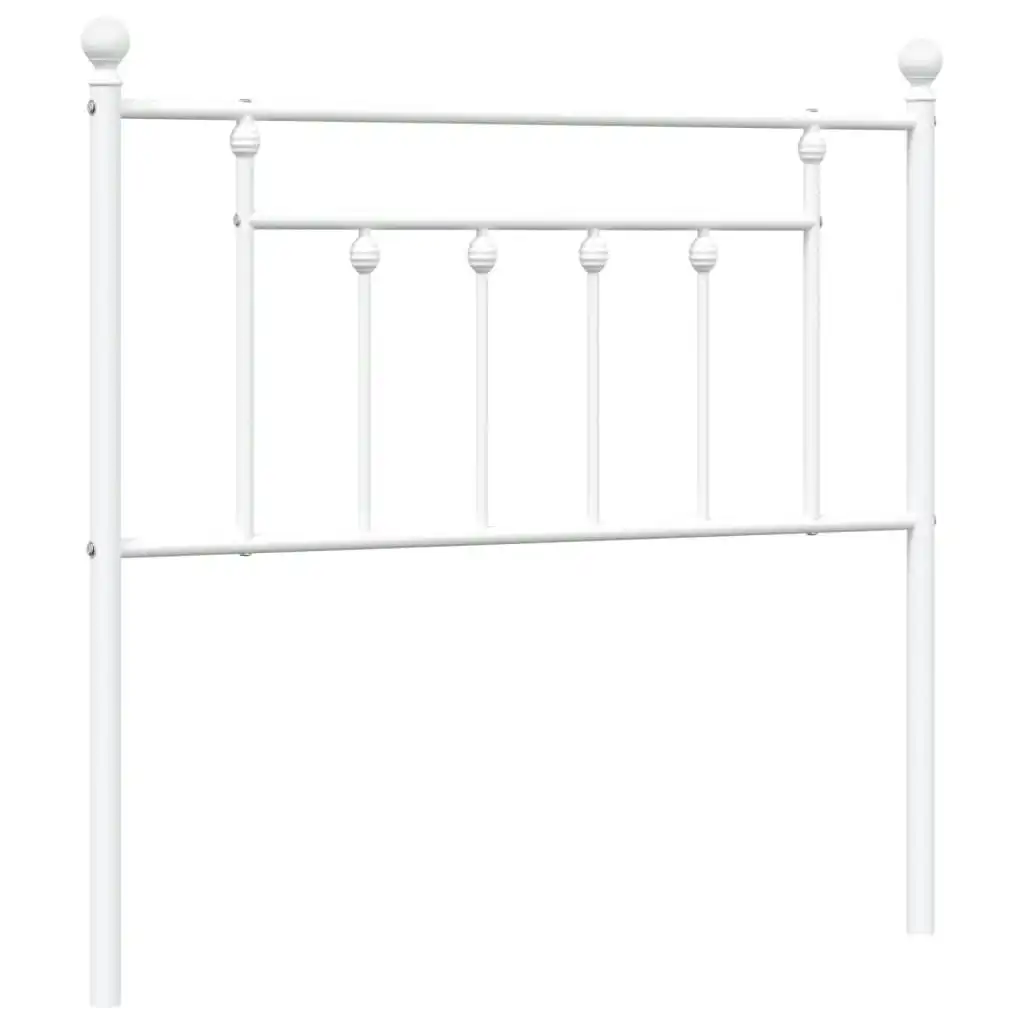 Metal Headboard White 90 cm 353614