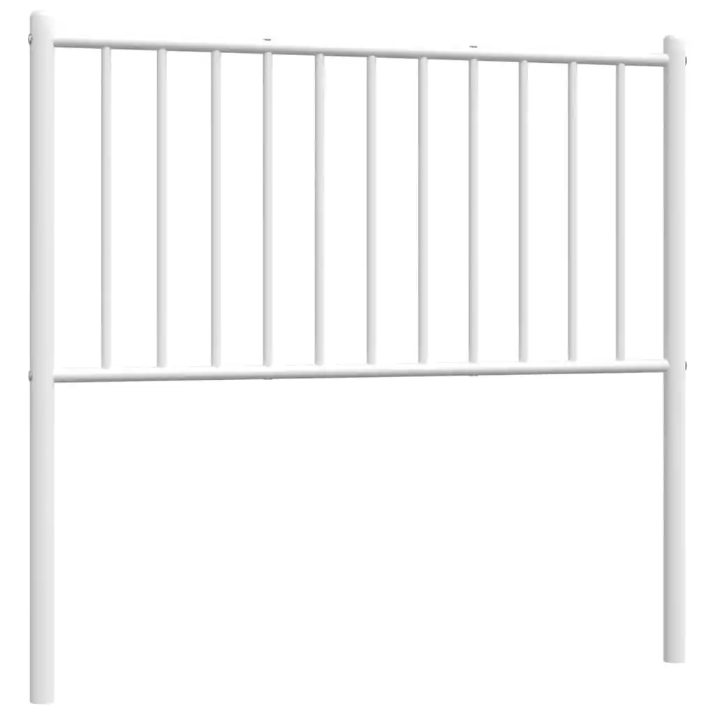 Metal Headboard White 90 cm 350959