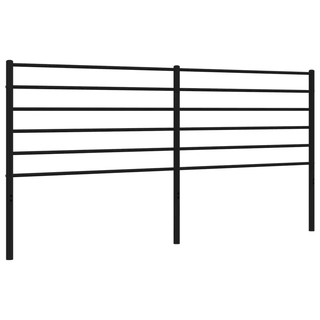 Metal Headboard Black 183 cm 352355