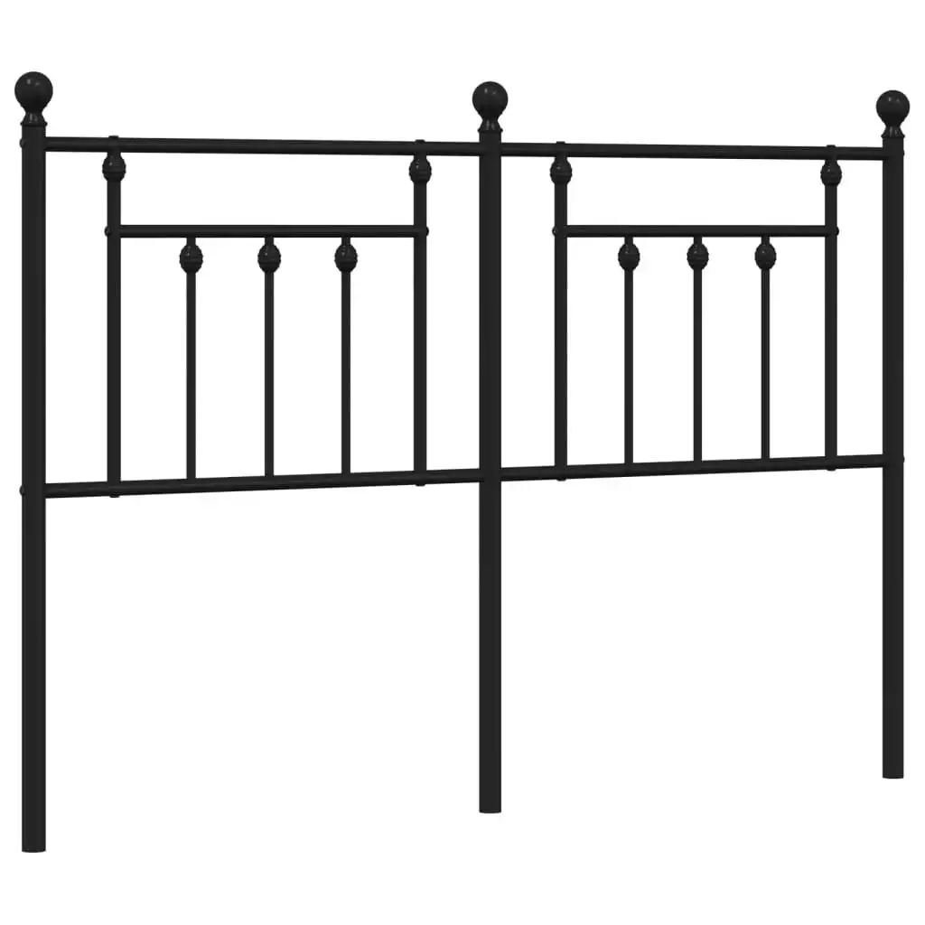 Metal Headboard Black 137 cm 353569