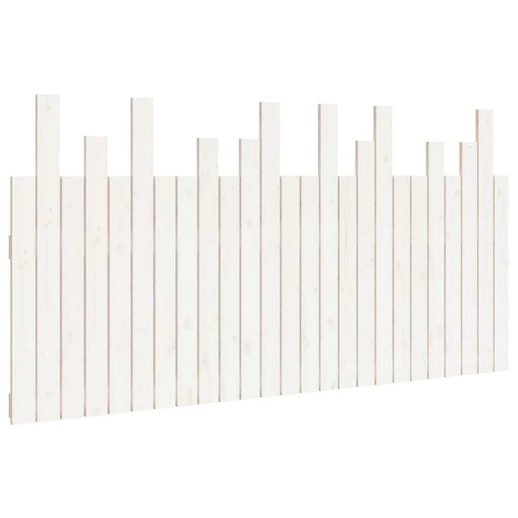 Wall Headboard White 159.5 cm Solid Wood Pine 824799