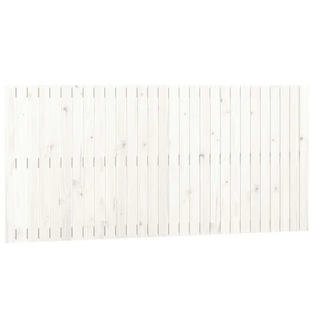 Wall Headboard White 185x3x90 cm Solid Wood Pine 824914