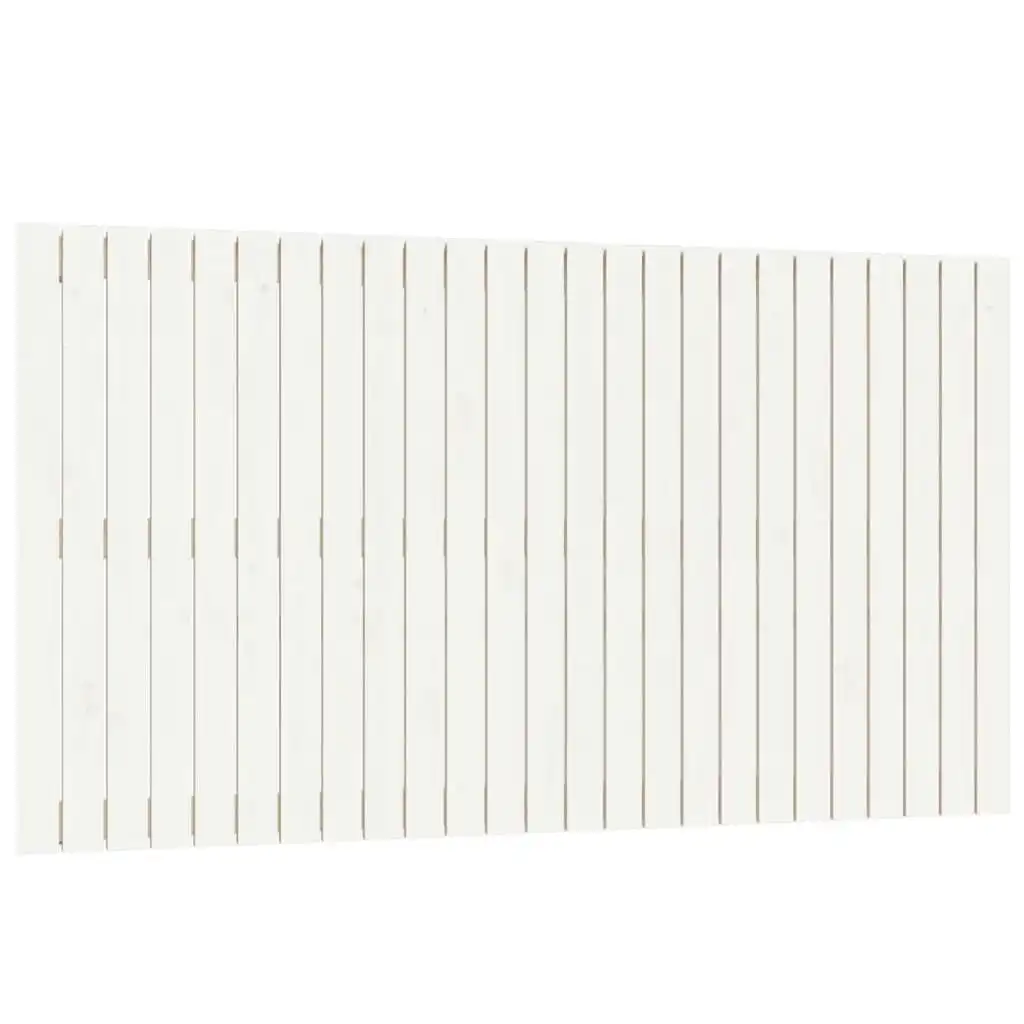 Wall Headboard White 159.5x3x90 cm Solid Wood Pine 824899