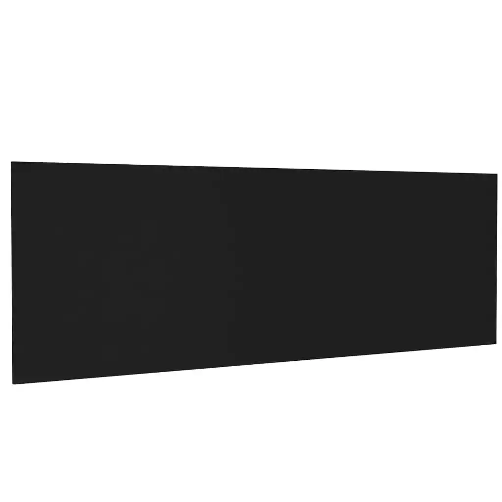 Wall Headboard Black 240x1.5x80 cm Engineered Wood 811053