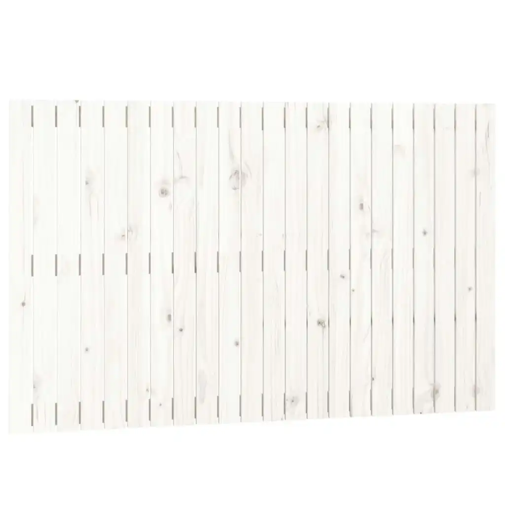 Wall Headboard White 140x3x90 cm Solid Wood Pine 824919