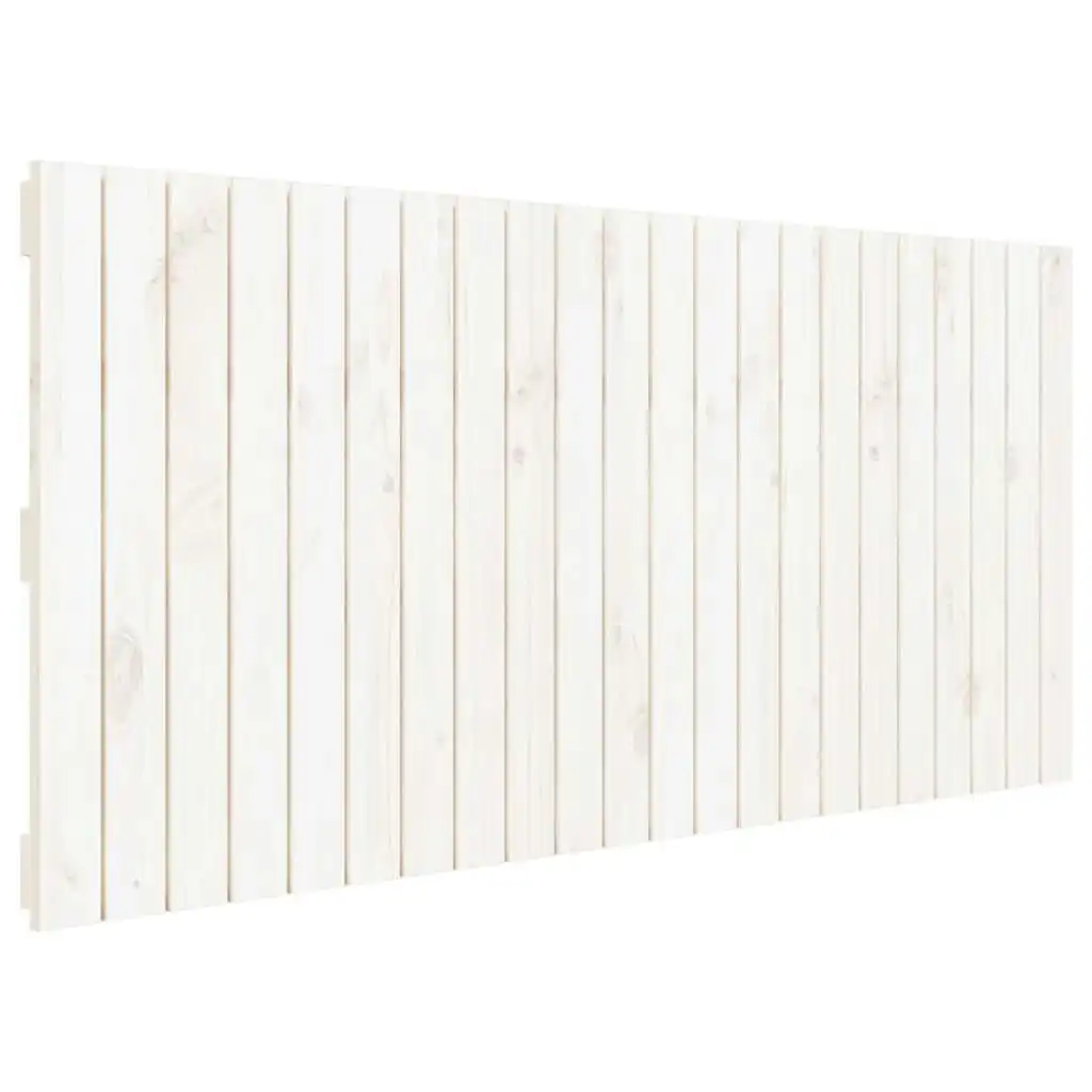 Wall Headboard White 140x3x60 cm Solid Wood Pine 824869