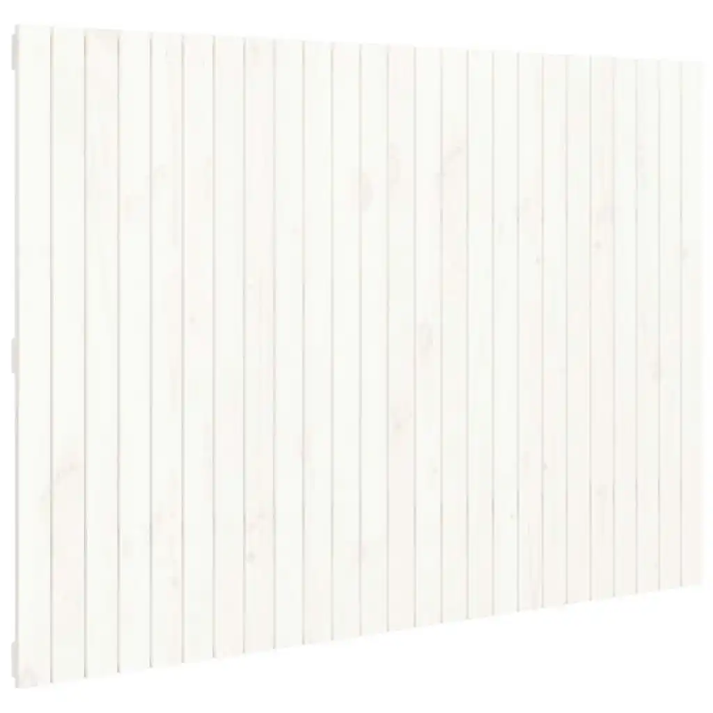 Wall Headboard White 159.5x3x110 cm Solid Wood Pine 824949