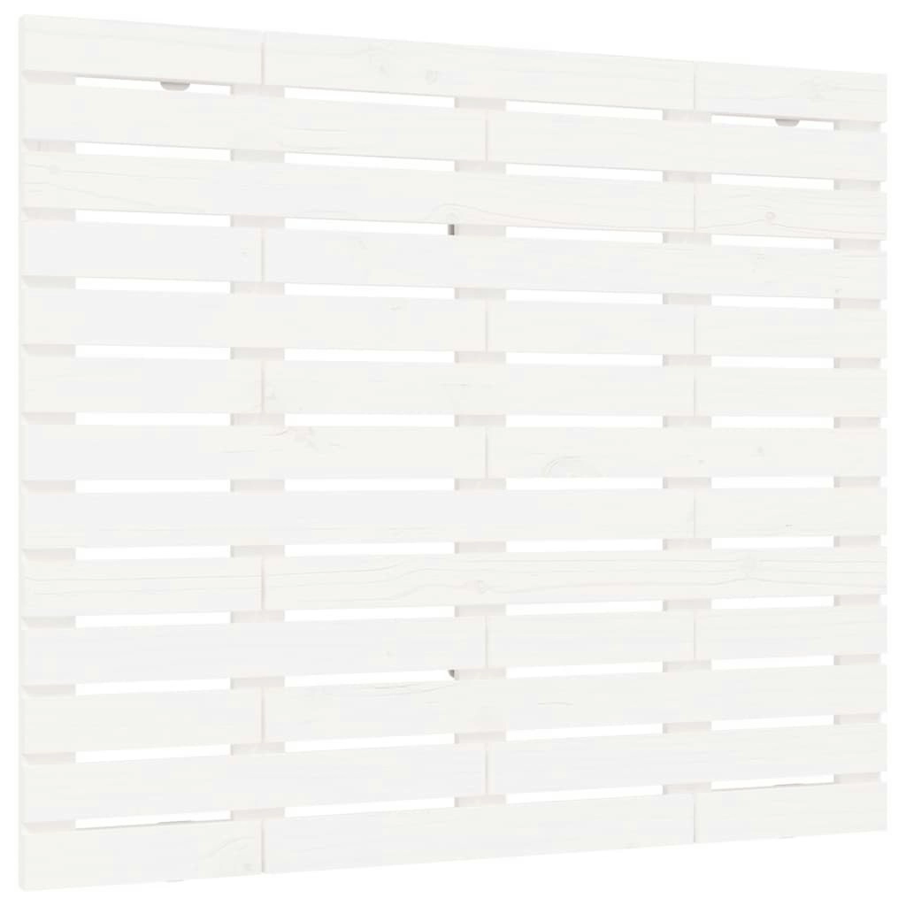 Wall Headboard White 141 cm Solid Wood Pine 824709