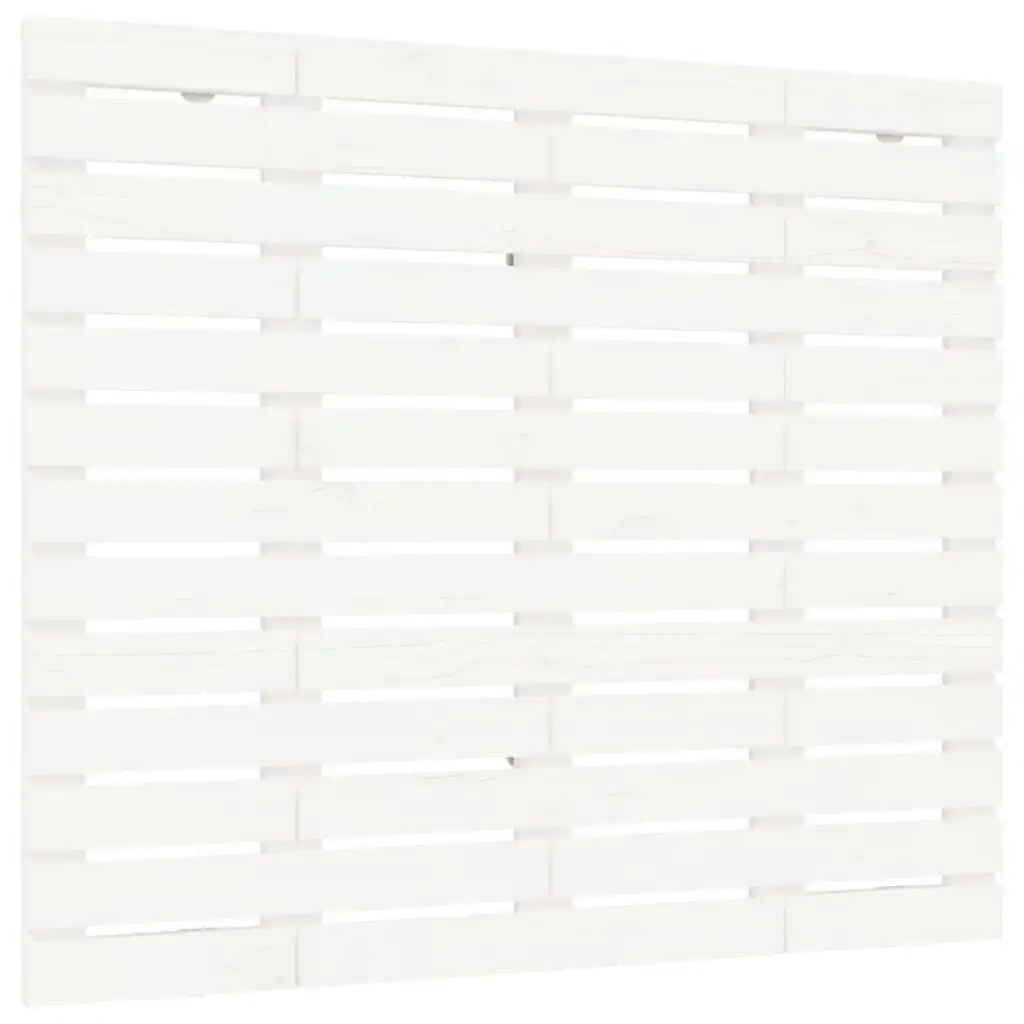 Wall Headboard White 96x3x91.5 cm Solid Wood Pine 824674