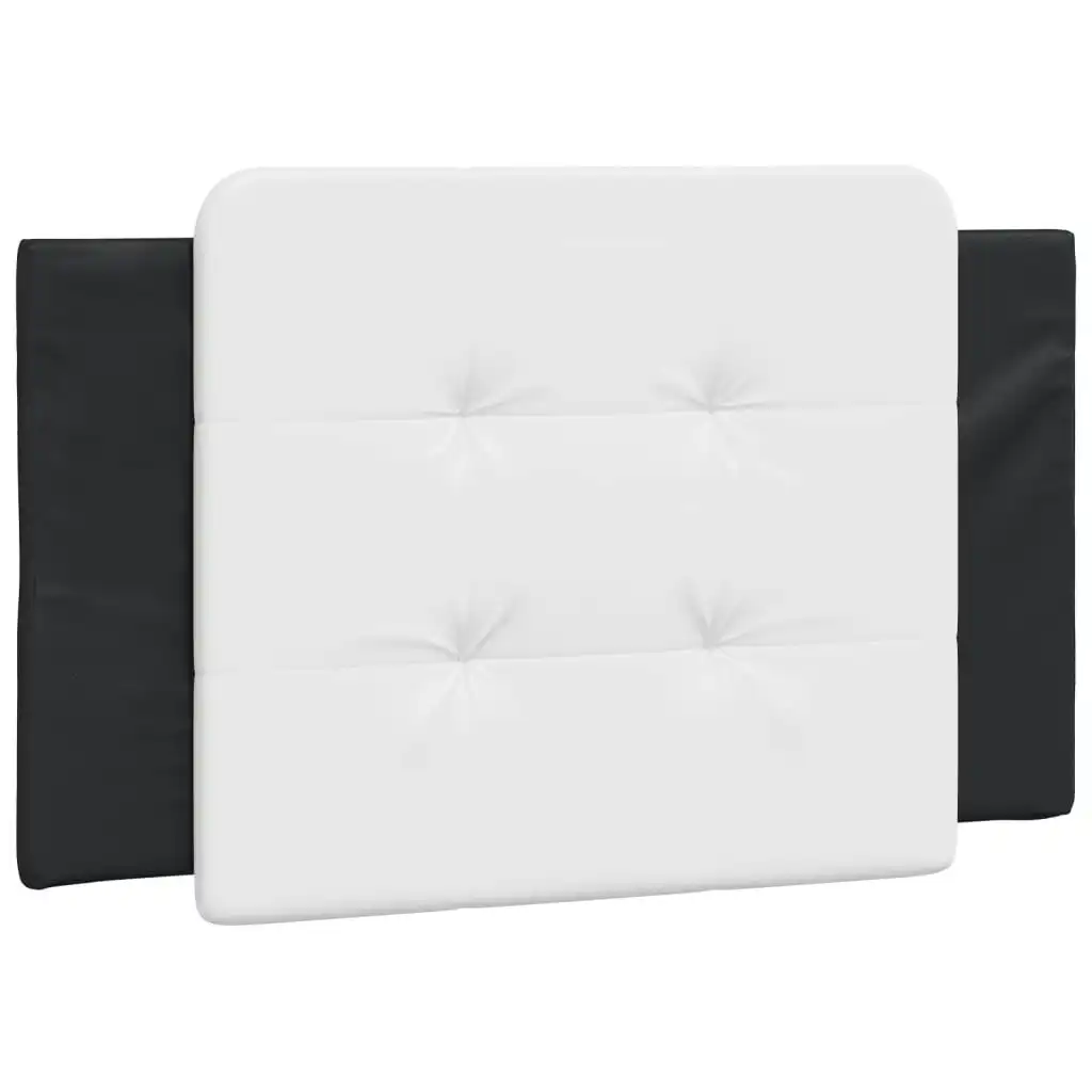 Headboard Cushion Black and White 90 cm Faux Leather 3207709