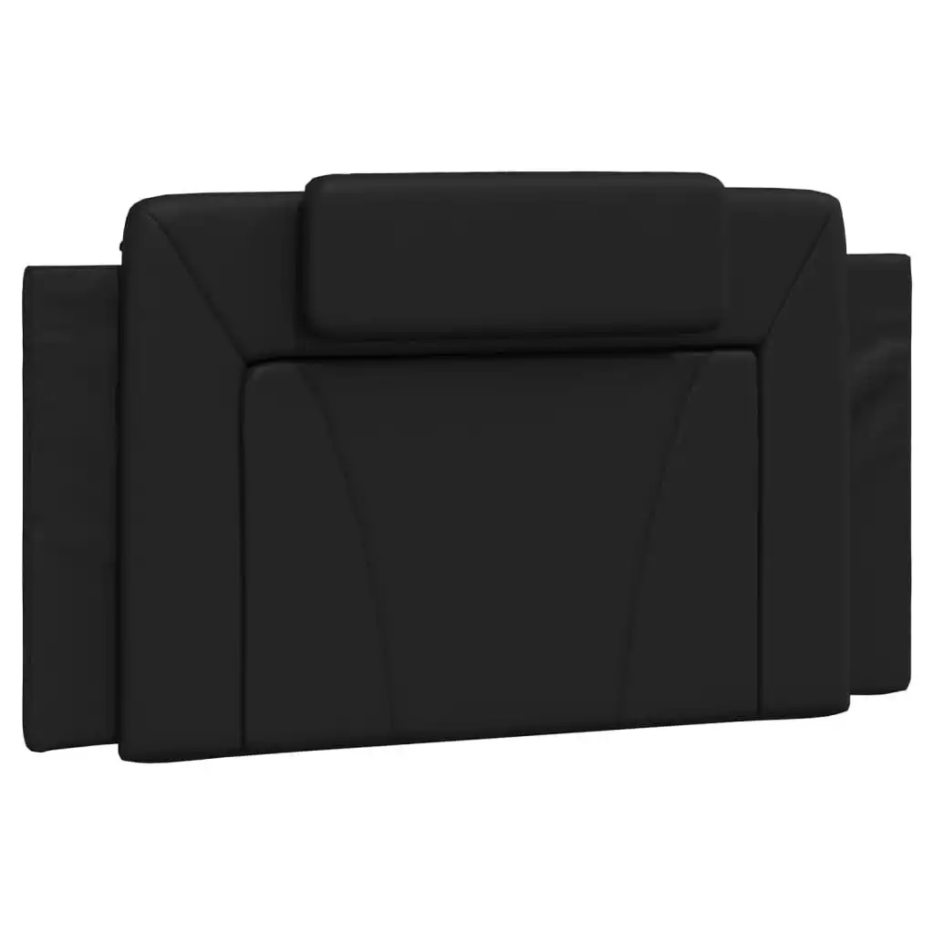 Headboard Cushion Black 107 cm Faux Leather 374827