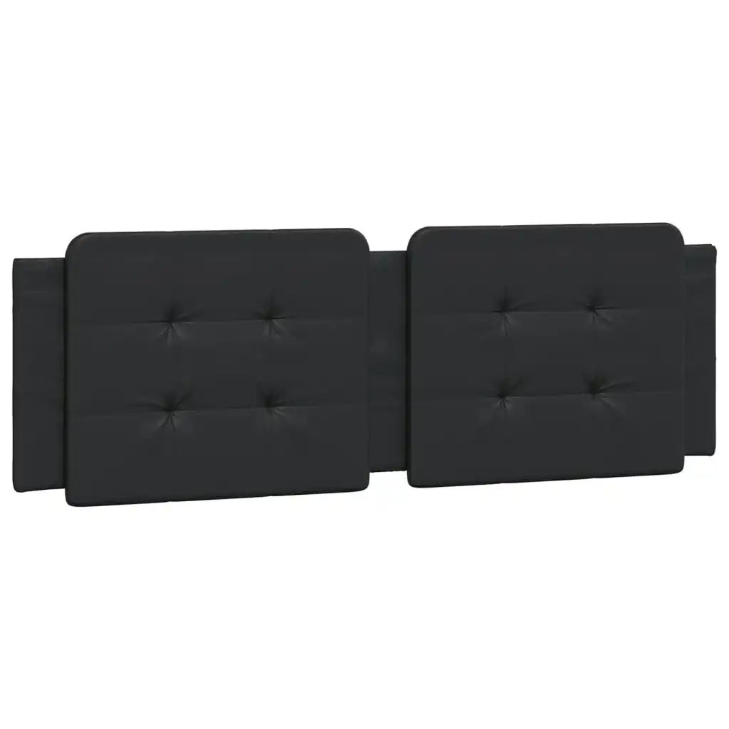 Headboard Cushion Black 153 cm Faux Leather 3207714