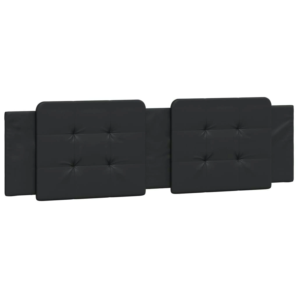 Headboard Cushion Black 180 cm Faux Leather 374873