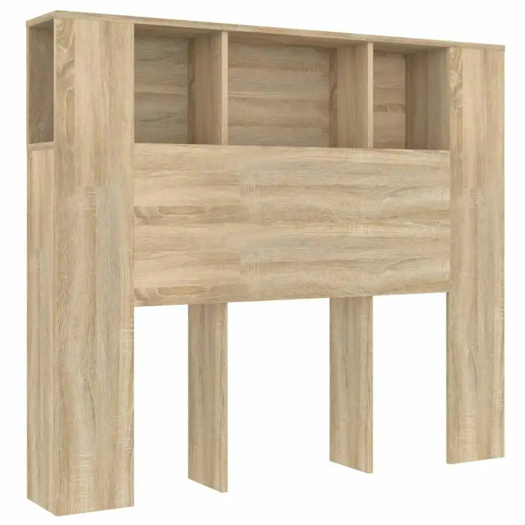 Headboard Cabinet Sonoma Oak 120x18.5x102.5 cm 811919