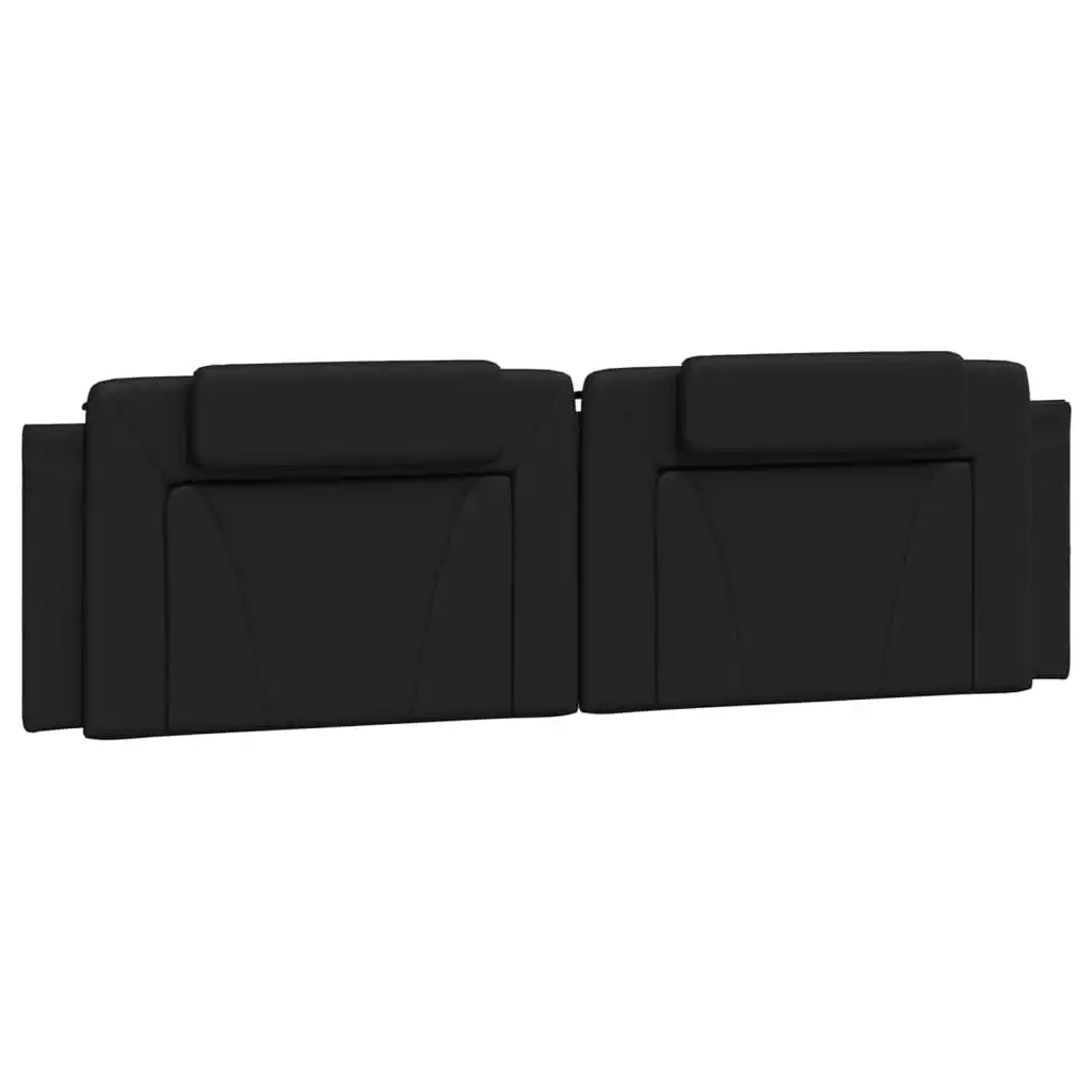 Headboard Cushion Black 180 cm Faux Leather 374804