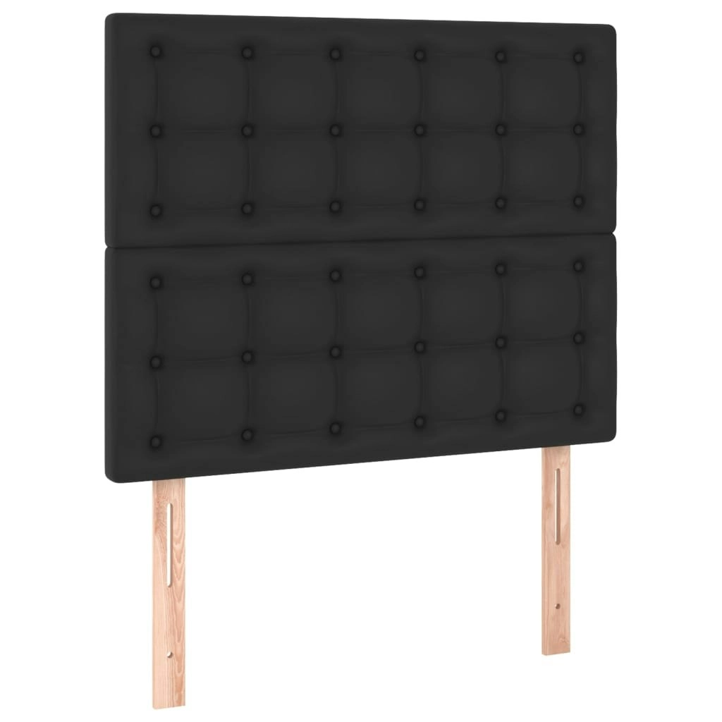 Headboards 2 pcs Black 80x5x78/88 cm Faux Leather 3116404