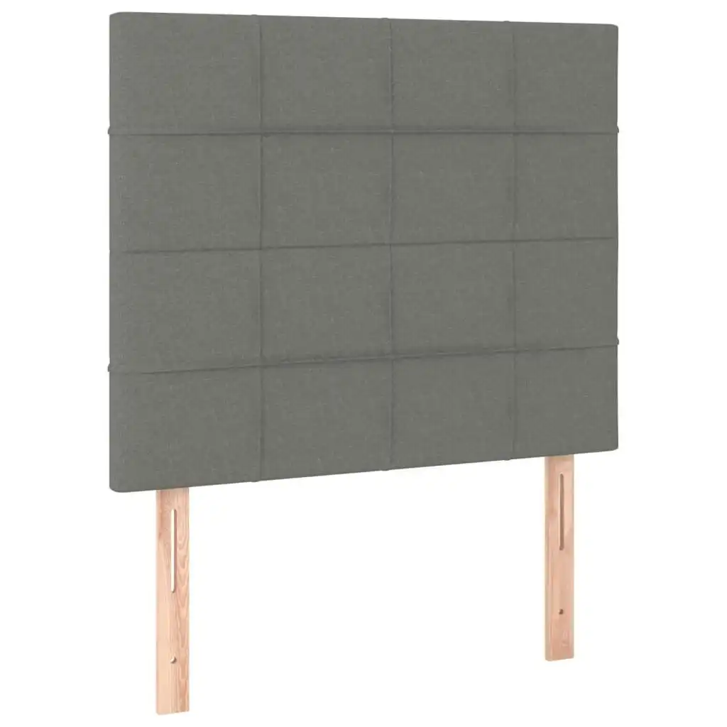 Headboards 2 pcs Dark Grey 80x5x78/88 cm Fabric 3116307