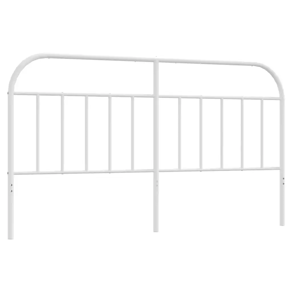 Metal Headboard White 183 cm 353720