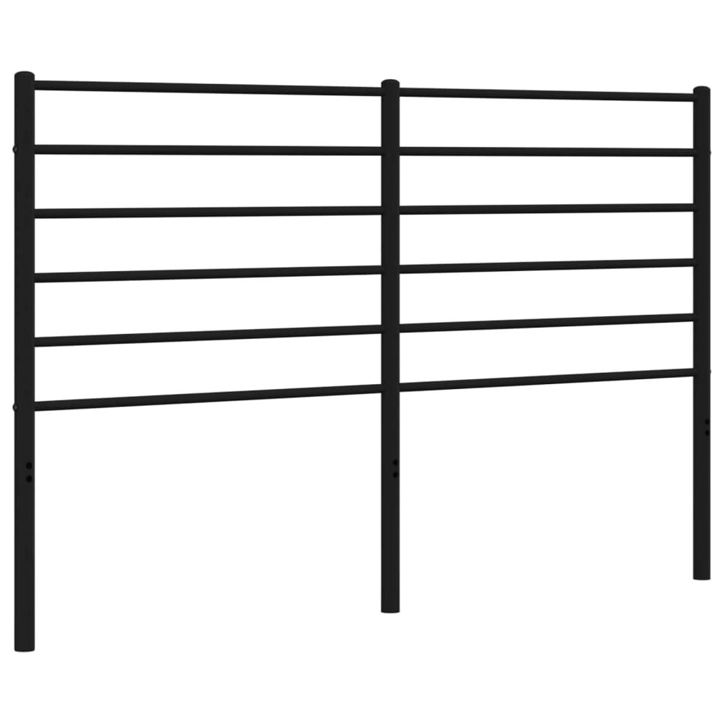 Metal Headboard Black 135 cm 352351