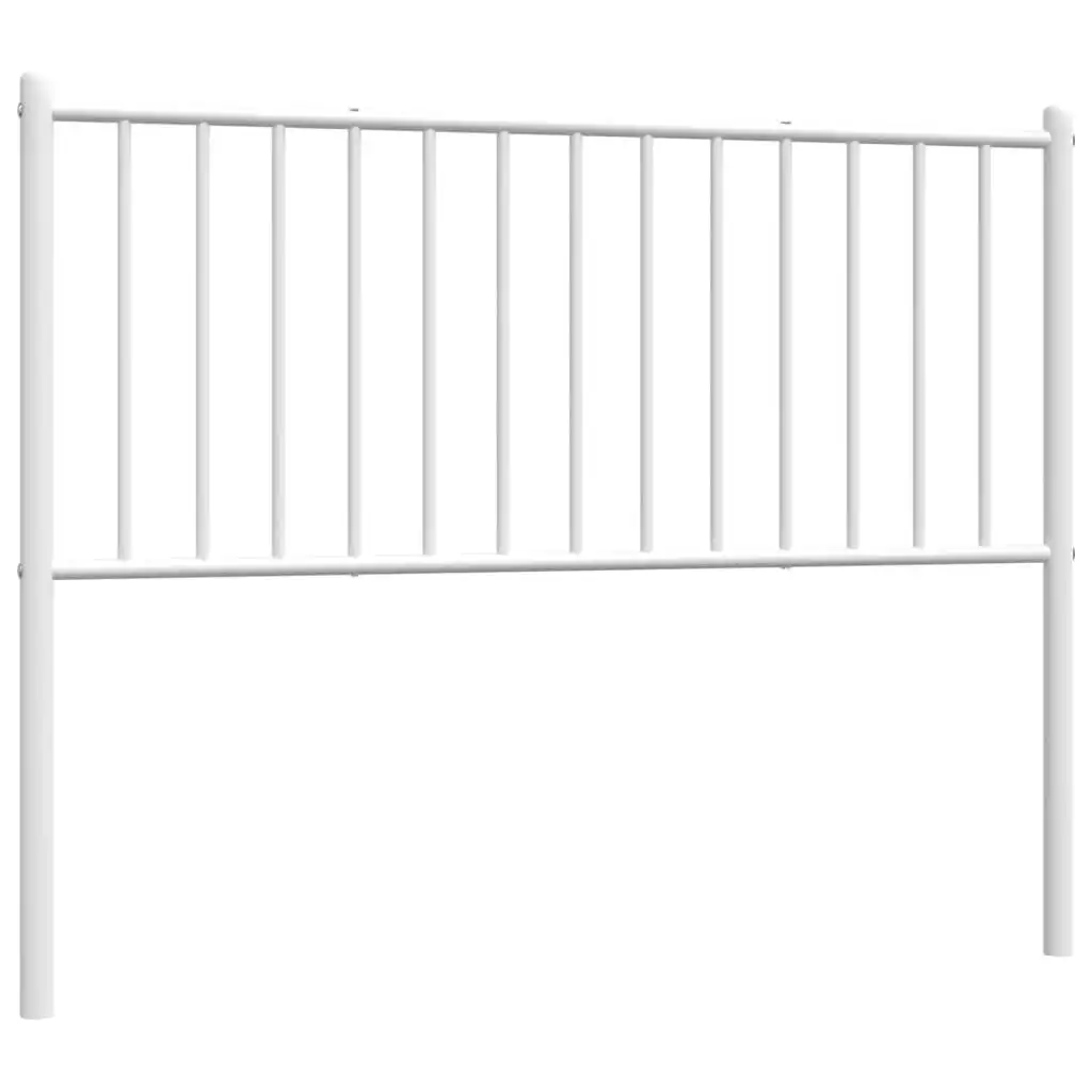 Metal Headboard White 107 cm 350961