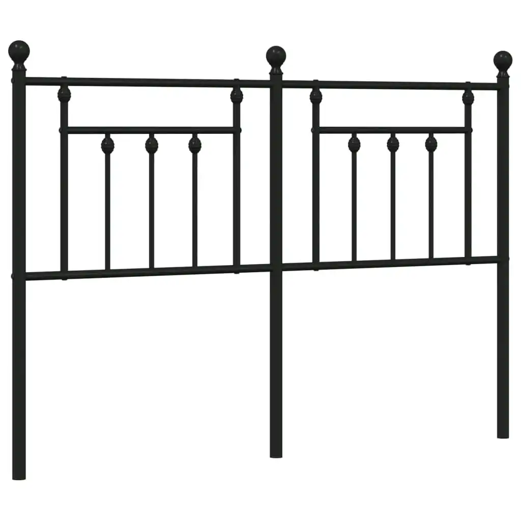 Metal Headboard Black 152 cm 353571