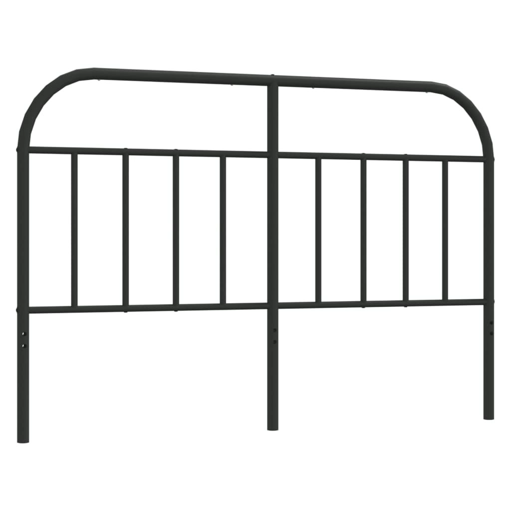 Metal Headboard Black 152 cm 353669