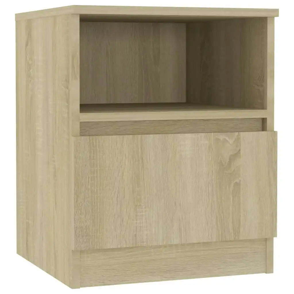 Bed Cabinet Sonoma Oak 40x40x50 cm Engineered Wood 806163