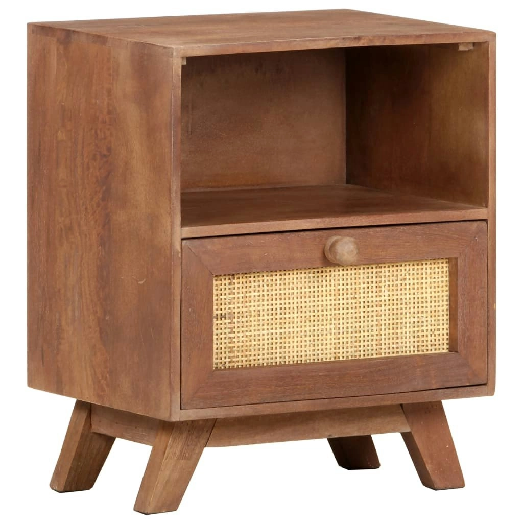 Bedside Cabinet 40x30x50 cm Solid Mango Wood 323597