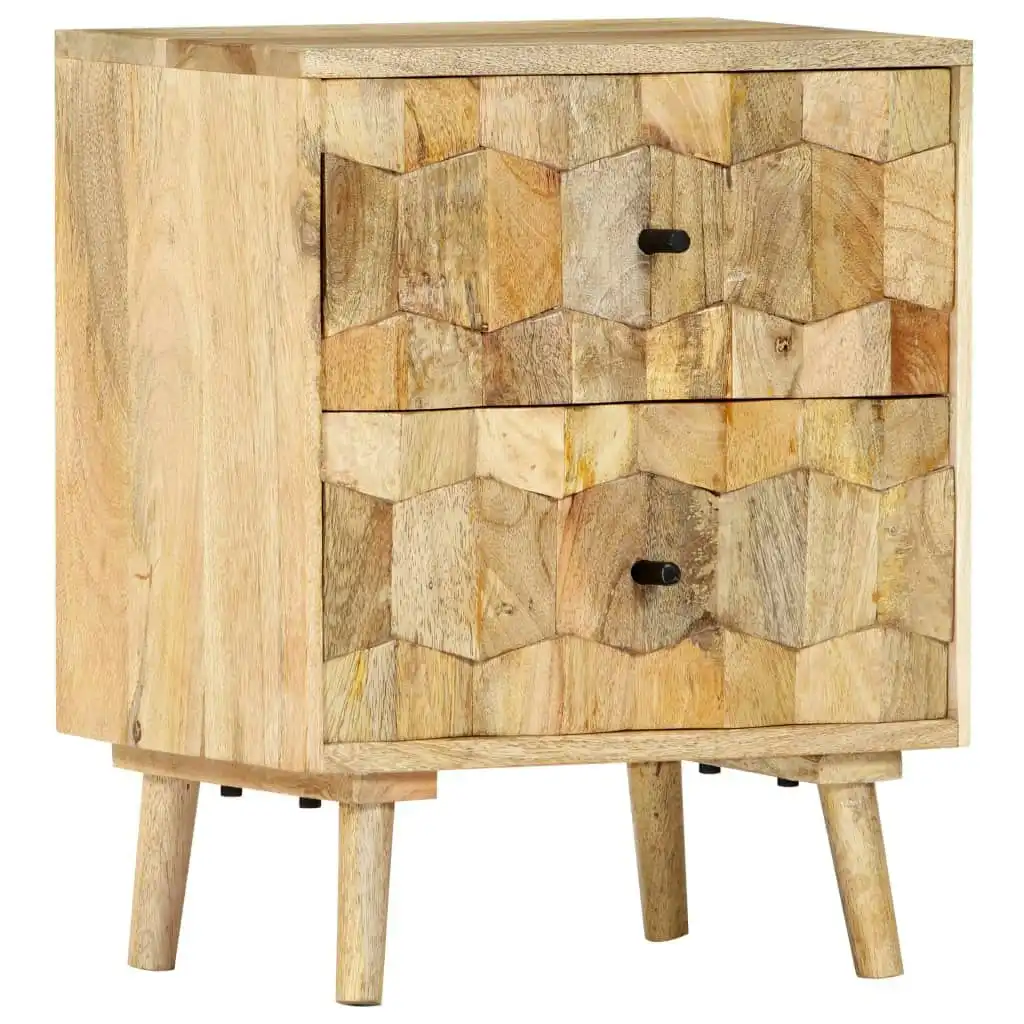 Bedside Cabinet 40x30x50 cm Solid Mango Wood 247722