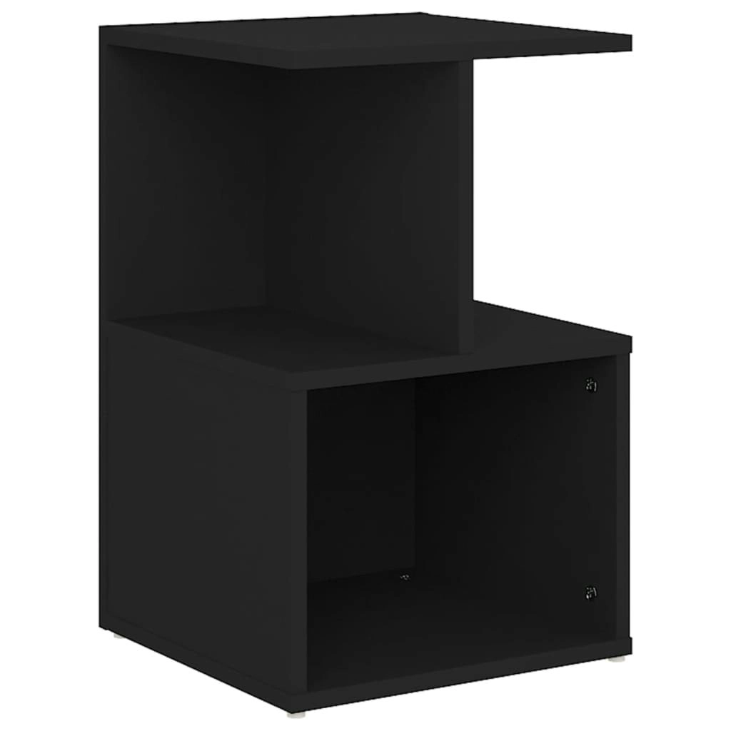 Bedside Cabinet Black 35x35x55 cm Engineered Wood 806348