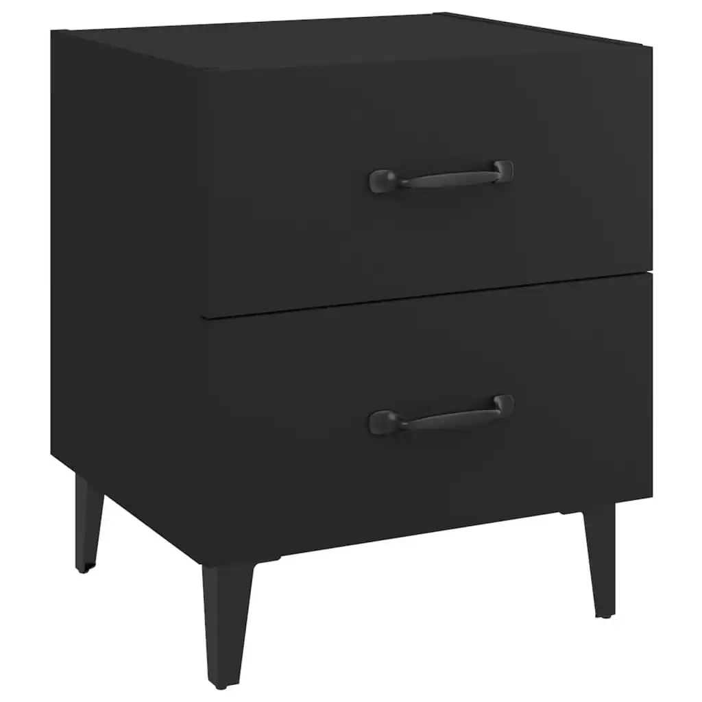 Bedside Cabinet Black 40x35x47.5 cm 811990