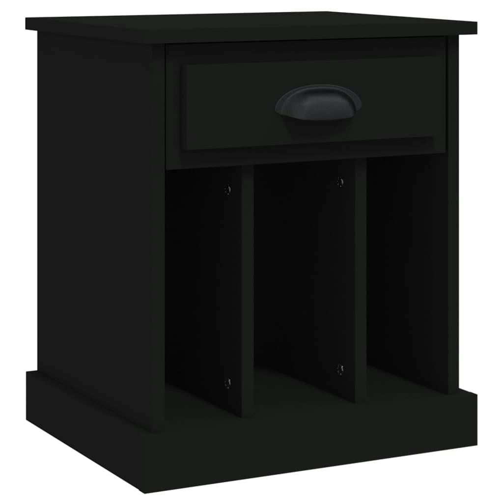 Bedside Cabinet Black 43x36x50 cm 816346